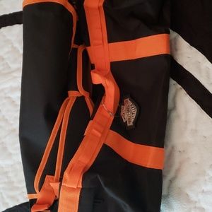 Harley davidson black duffel bag